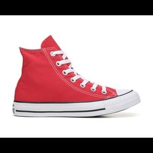 Red high top Converse